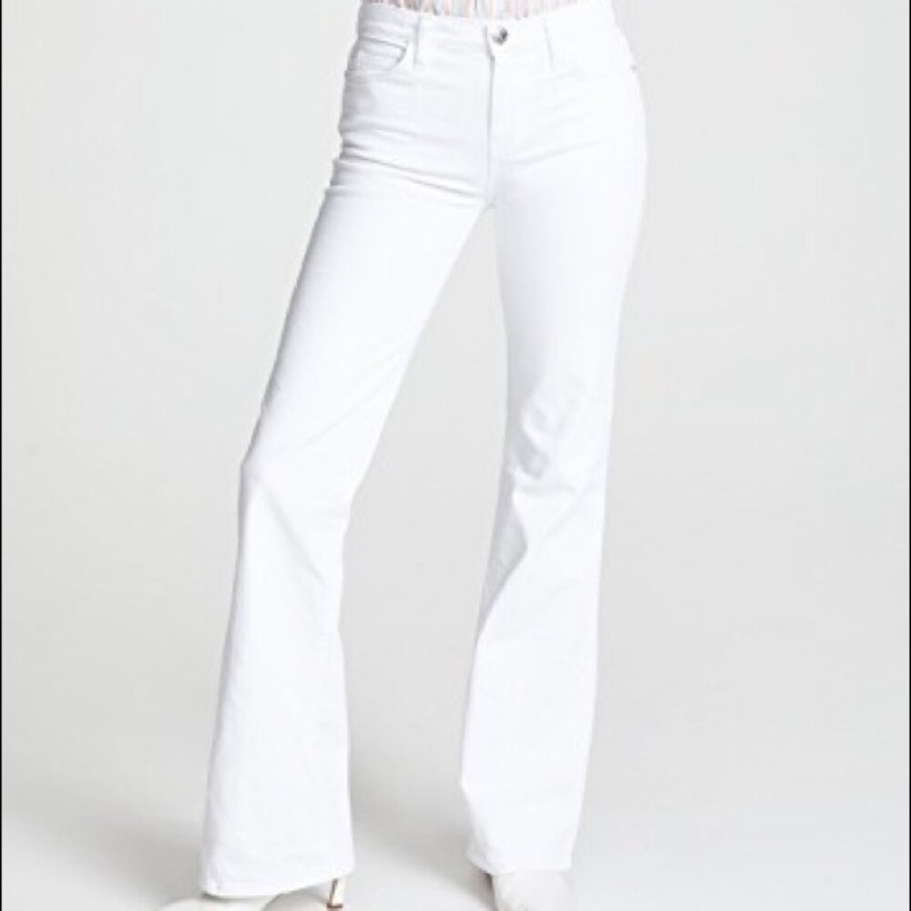 CURRENT ELLIOTT white bootcut/flare jeans